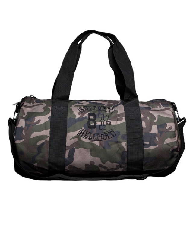 Sports Bag: SUPPORT 81%er | Camouflage Wood - Black